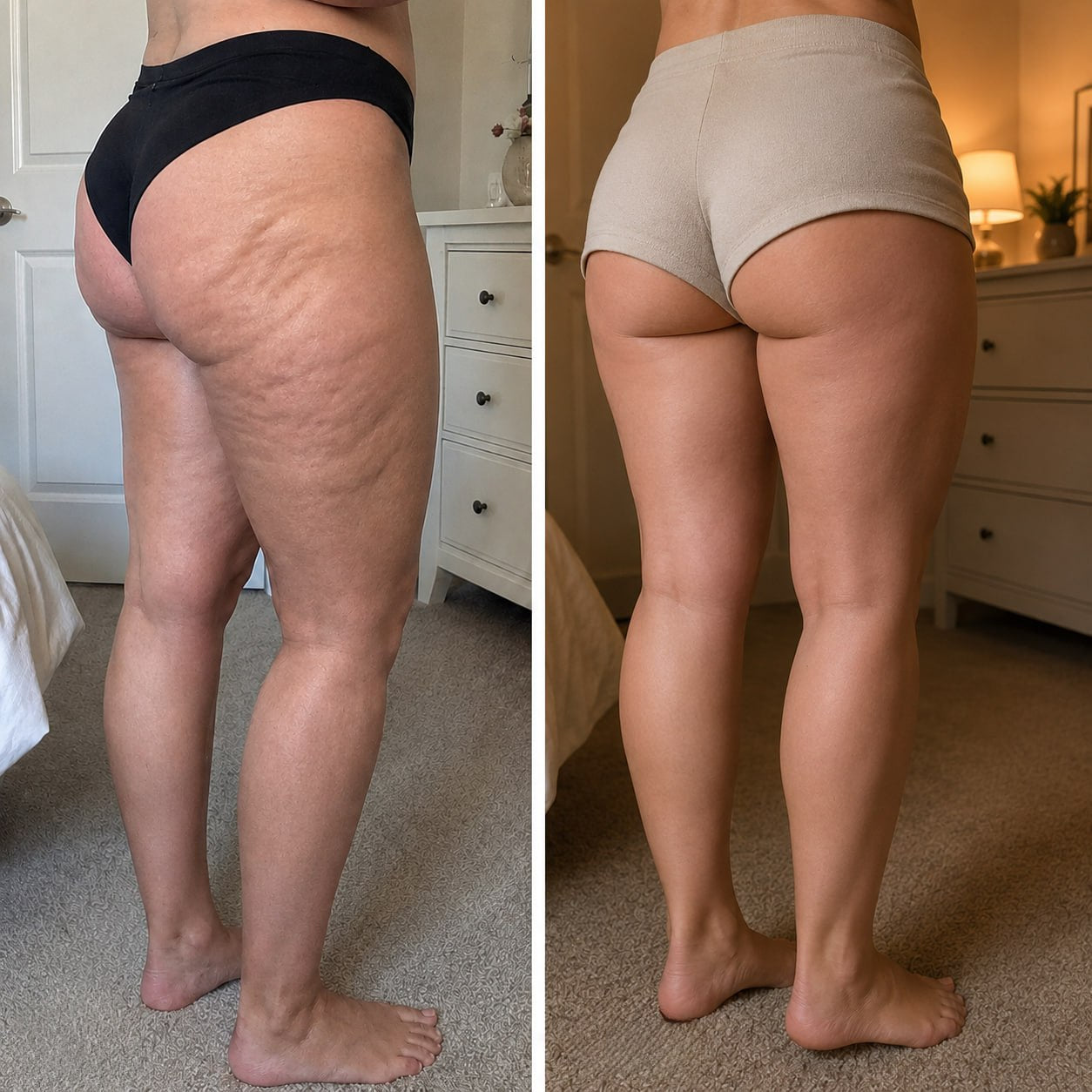Before and after result