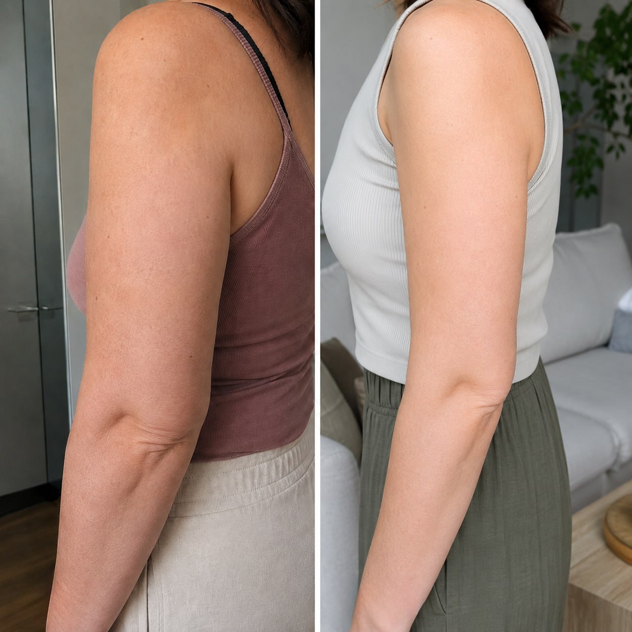 Before and after result